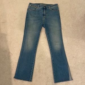 acynetic skinny crop flare jean 30